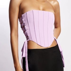 MESHKI ELIZABETH STRAPLESS CORSET TOP